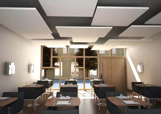 Акустические натяжные потолки