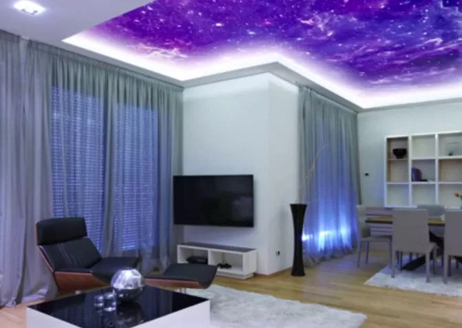 Натяжные потолки Звёздное небо